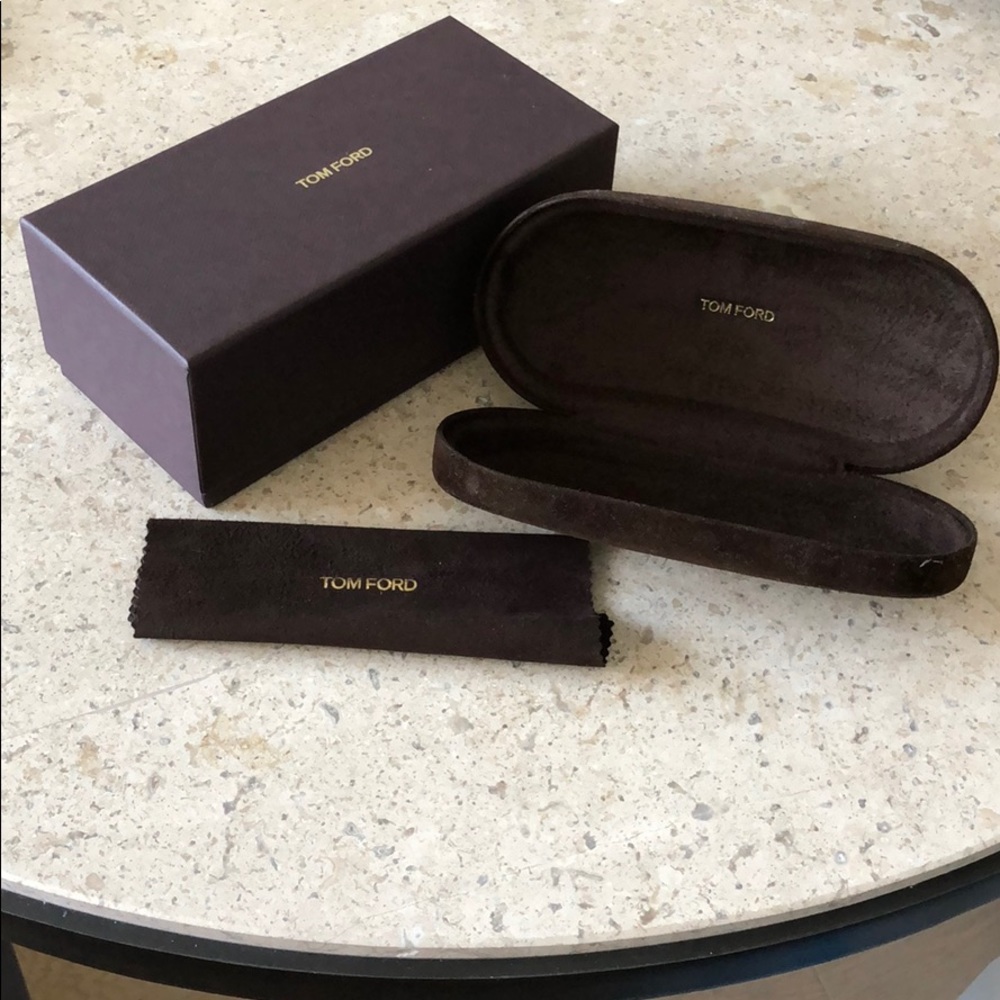 Tom Ford packaging, Sunglasses case, cloth